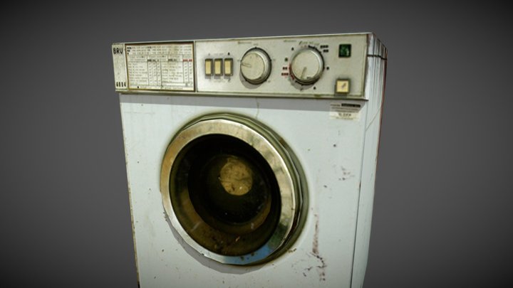 wash machine lowpoly 3D Model