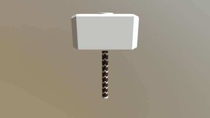 Mjolnir Hammer WIP 3D Model