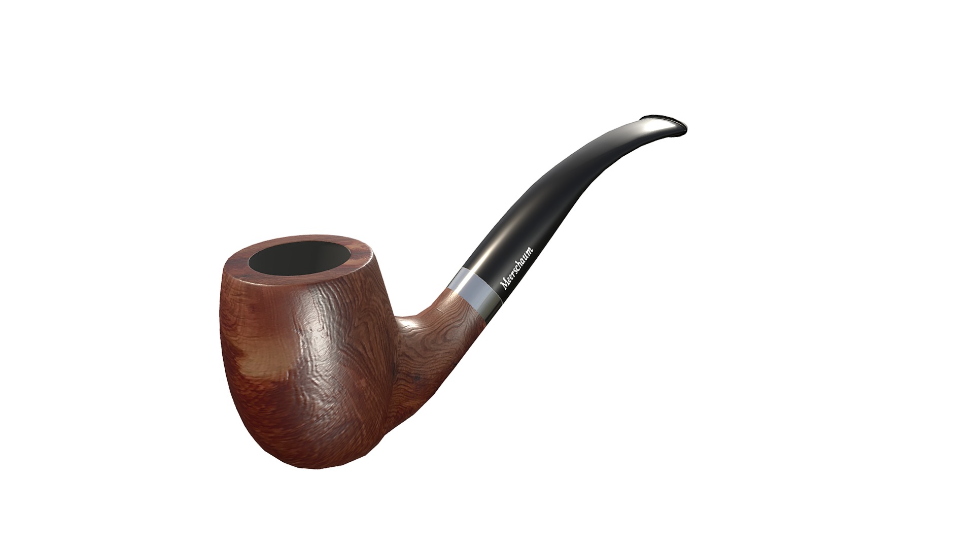 3D model Grovemont 130 Tobacco Pipe - This is a 3D model of the Grovemont 130 Tobacco Pipe. The 3D model is about a metal spoon with a handle.