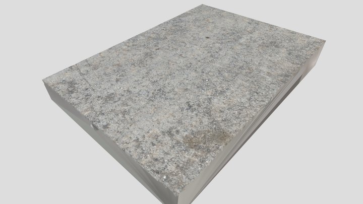 Asphalt with sand surface 3D Model