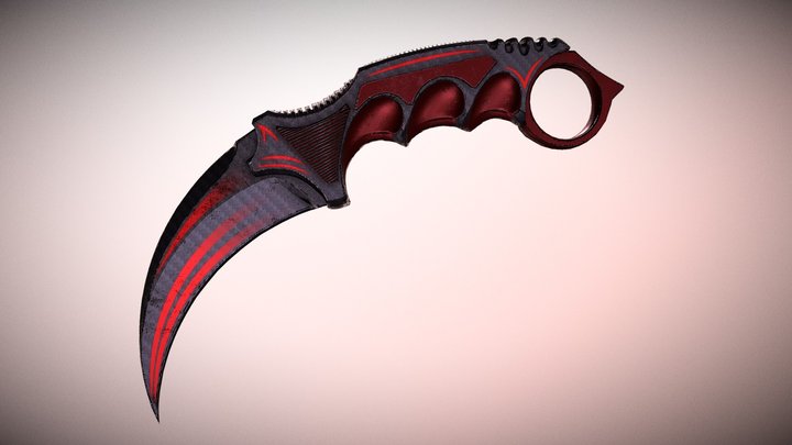 Karambit Blood 3D Model