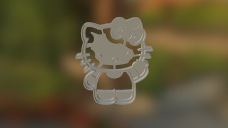 Hello Kitty Cookie 3D Model