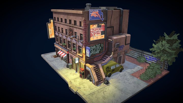 Stylized House 3D Model