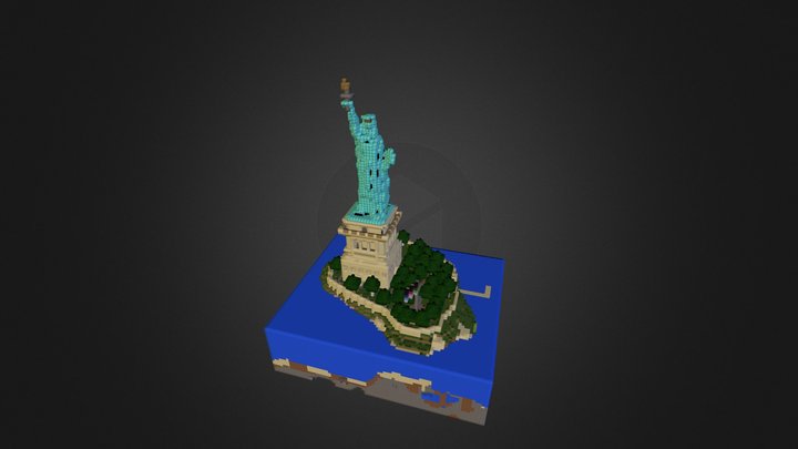 Statue de la libertée.obj 3D Model