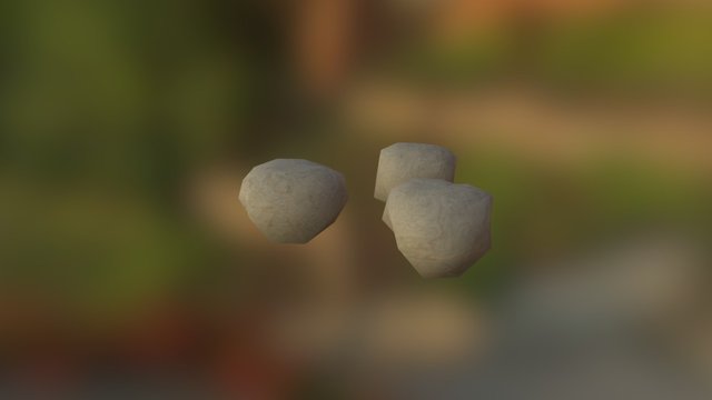 3 rocks.unity 3D Model