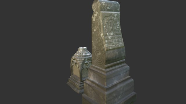 Graveyard Stones 3D Model