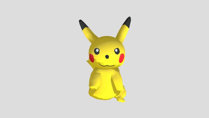 Image To Stl.com_ Pikachu.glb 3D Model