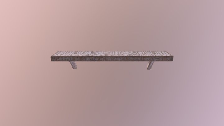 Shelf - Low-poly - Textured 3D Model