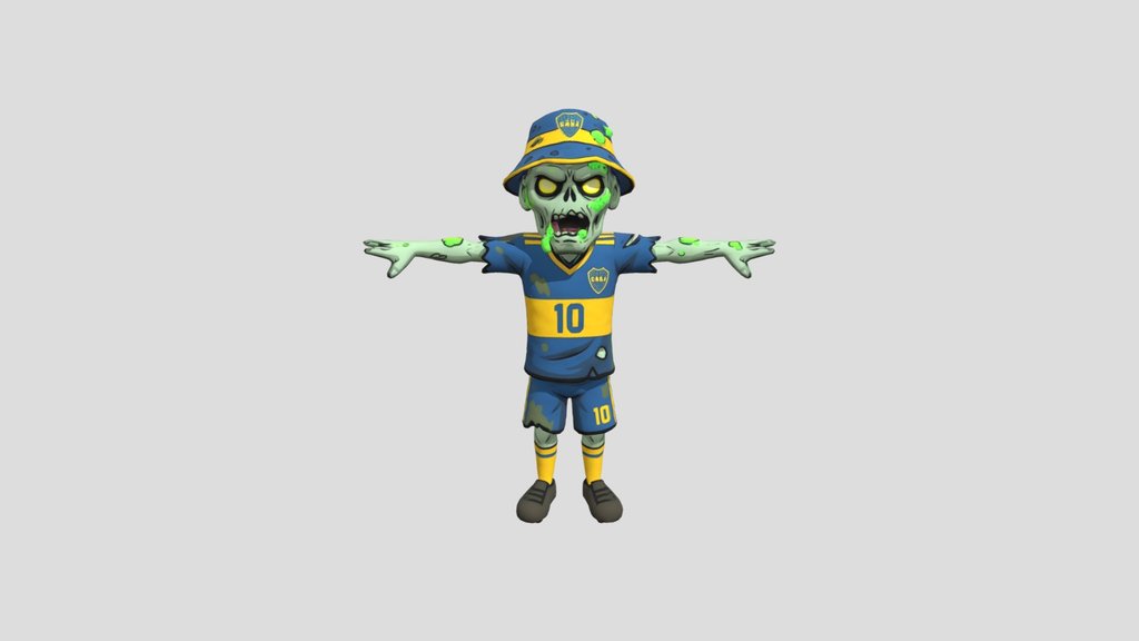 Zombie in Boca Juniors Jersey