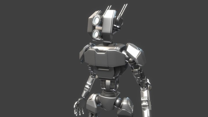 Humanoid Robot 3D Model