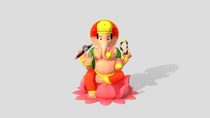 Lord Ganesha 3D Model