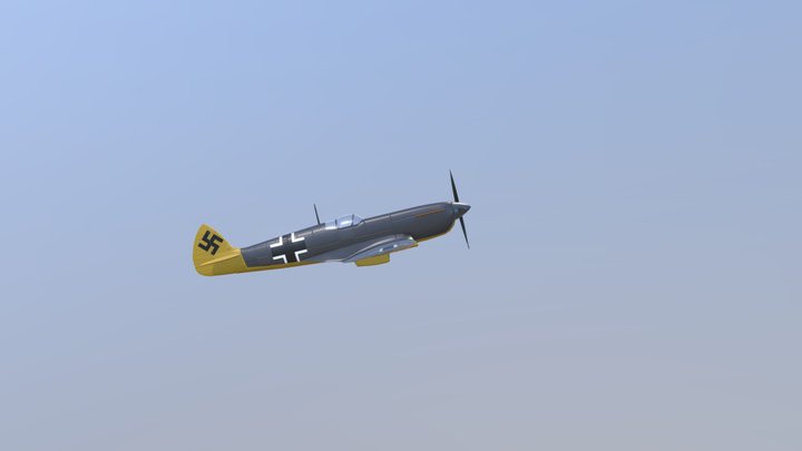 Experimental German Captured Spitfire PR XI 3D Model