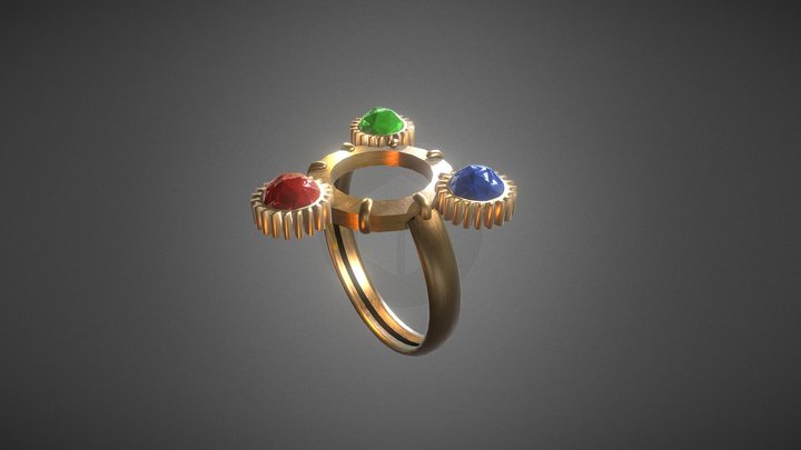 Malachai's Artifice - Unset Ring 3D Model