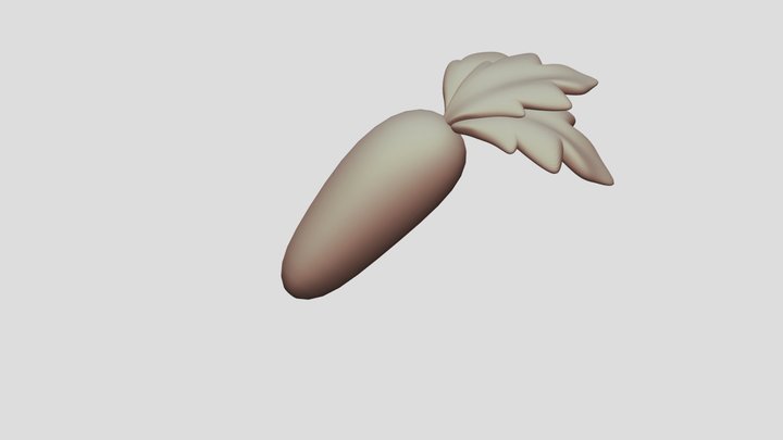 [Free] Stylized Carrot 3D Model