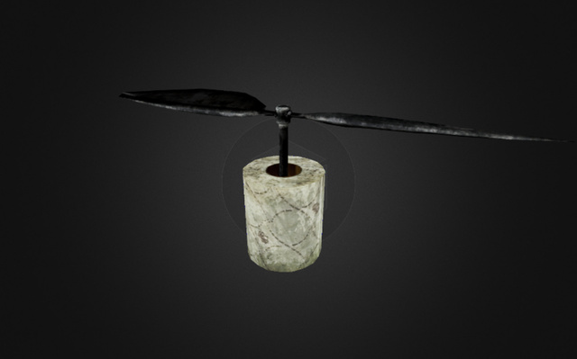 Flying Toiletpaper 3D Model