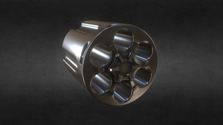 revolver drum HP 3D Model