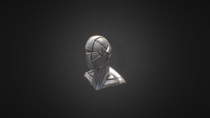Mecha Head WIP 3D Model