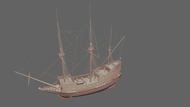 galleon model 3D Model