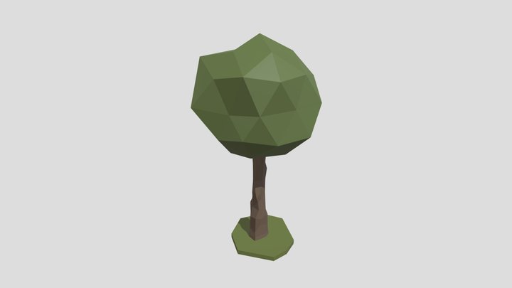 Low Poly Tree 3D Model