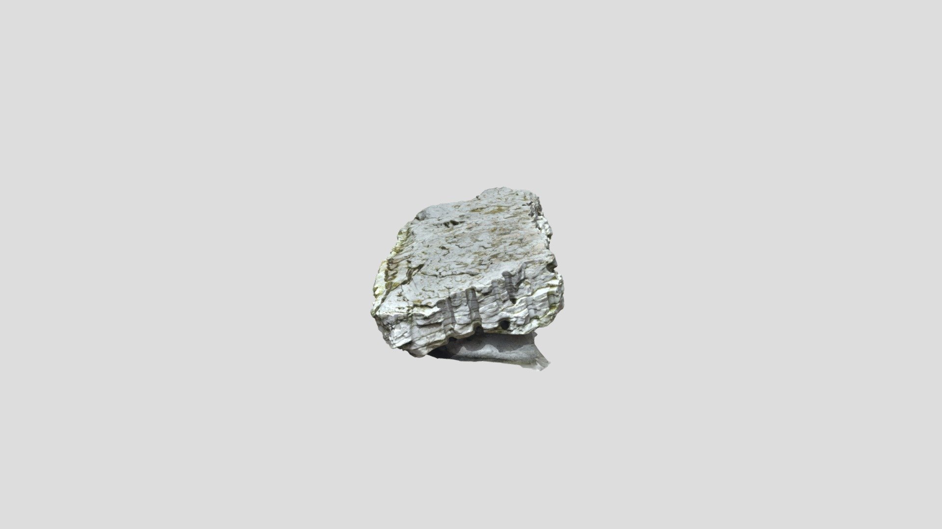 Otago Geology - Mounted rock in Quadrangle - 4