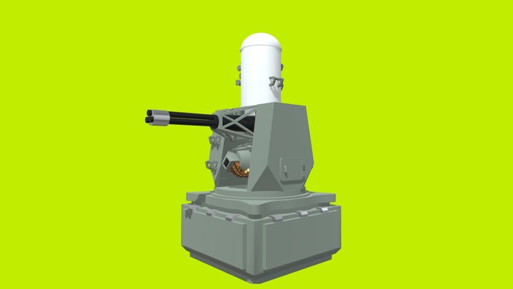 Phalanx CIWS (Close-in Weapons System) 3D Model