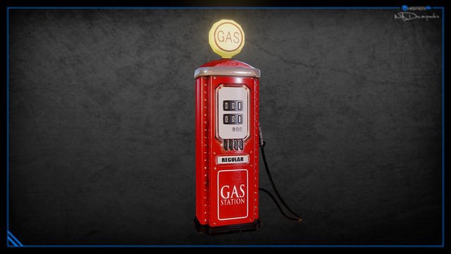 Gaz Station – Kostenloses 3D-Modell STL