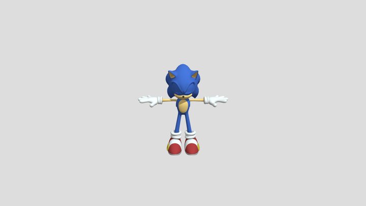 PC Computer - Sonic Forces - Sonic The Hedgehog 3D Model