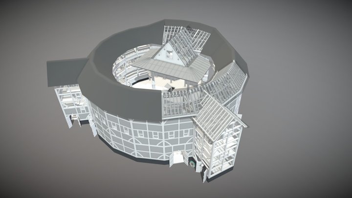 THE GLOBE-Elizabethan/ShakespeareTheatre 3DModel 3D Model