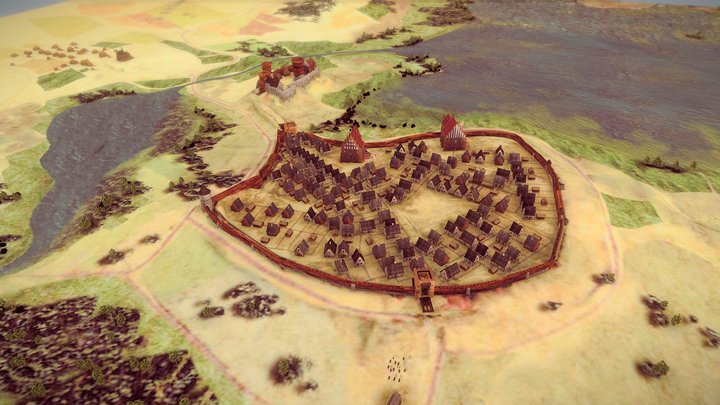 Lublin - lata 60. XIV w. Lublin - XIV century. 3D Model