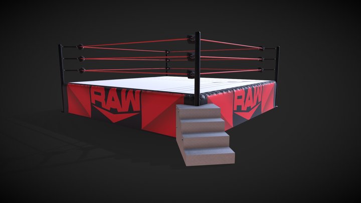 Wrestling / Boxing Ring 3D Model
