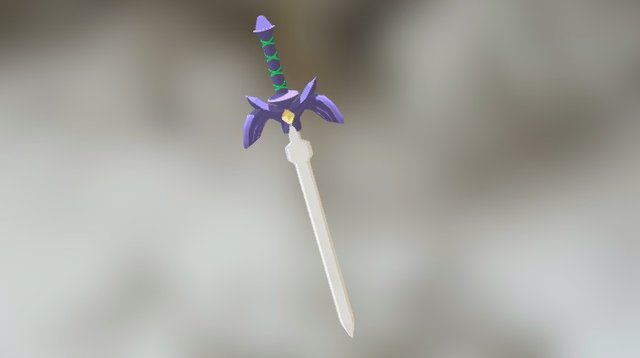 Zelda master sword (fanart) 3D Model
