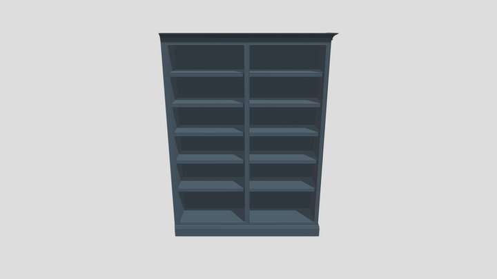 Guest room bookcase 3D Model