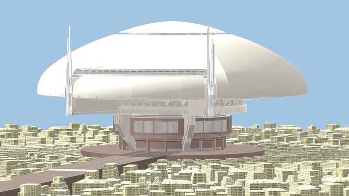 The Senate on Coruscant 3D Model