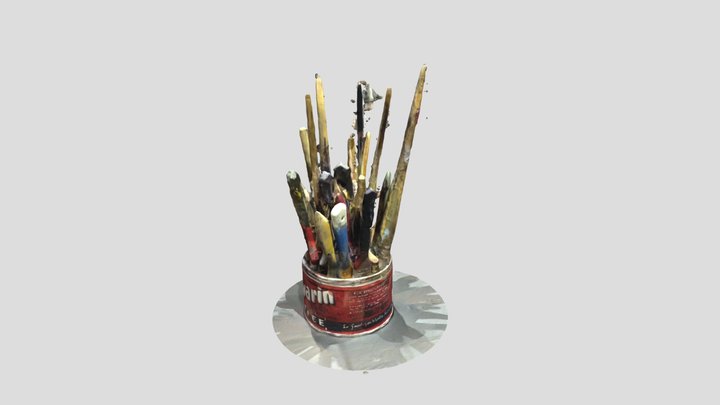 Jasper Johns Paint Can 3D Model