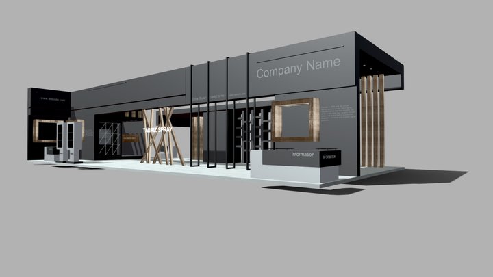Exhibition 3D booth 3D Model
