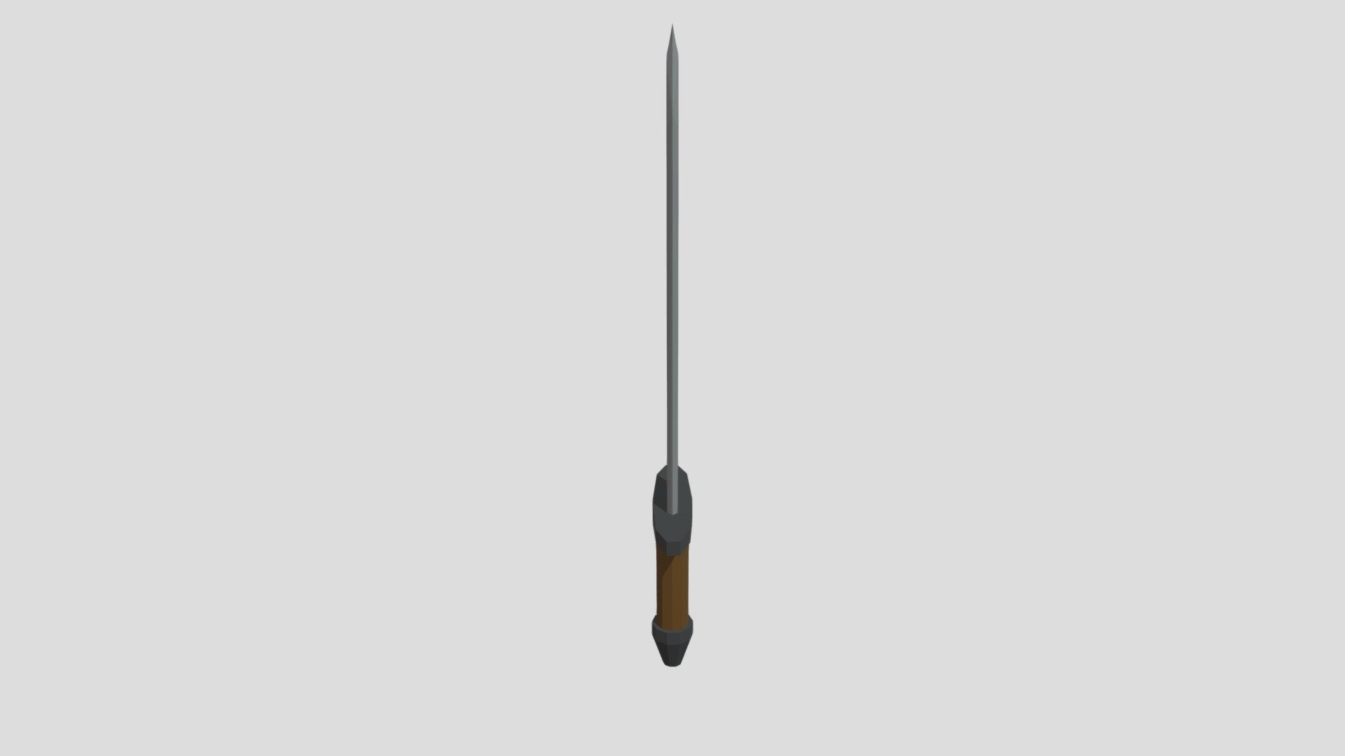 low poly sword