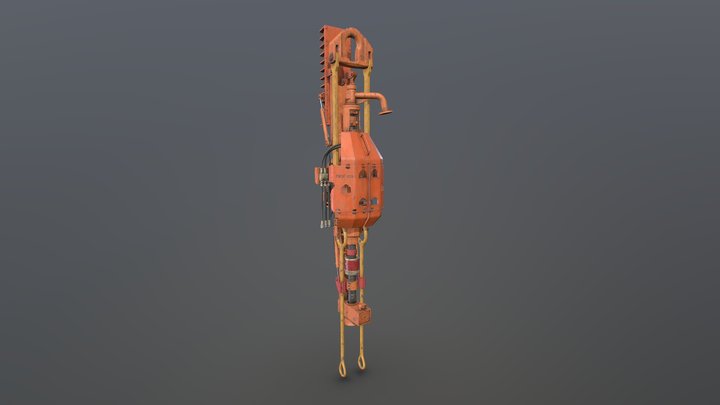 Oil Rig Top Drive 3D Model