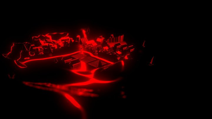 Village in hell 3D Model
