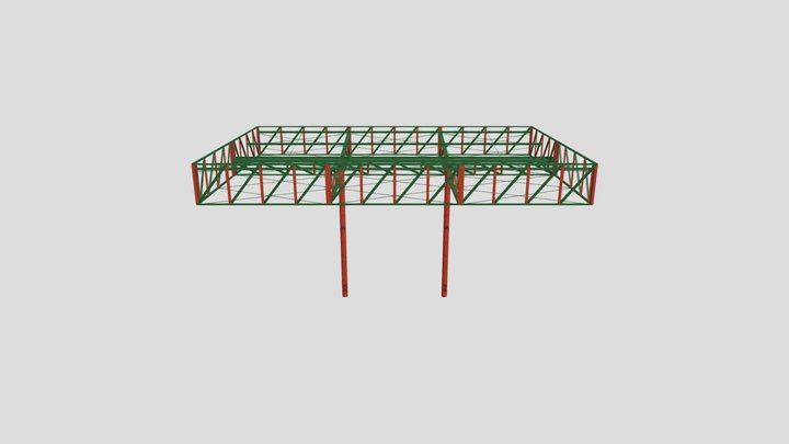 Cobertura Isolada - Modelo Inicial 3D Model