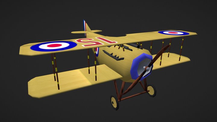 SPAD S.VII Aircraft - WWI 3D Model