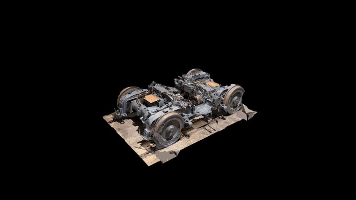 Drehgestell 703 Verkabelung Achse 1+2 3D Model