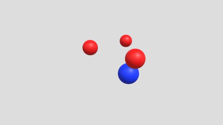 NH2 to NH3 animated Molecule 3D Model