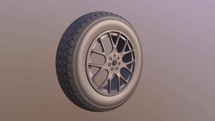 Modeling a Wheel - Modifiers 3D Model