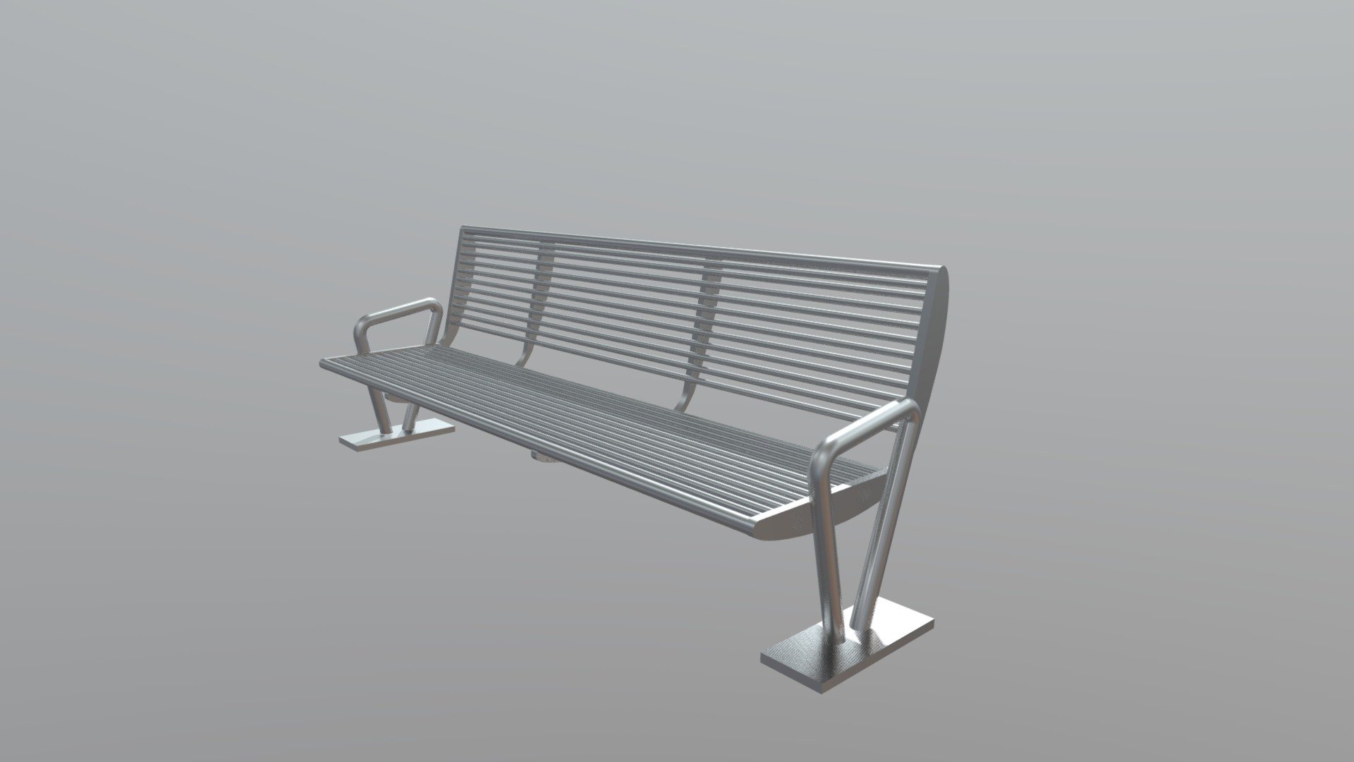 metal seating - 3D model by dinmat [6c0dbe0] - Sketchfab