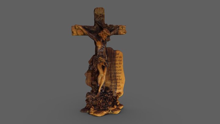 GOD——Olive wood, from Egypt 3D Model