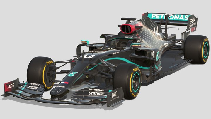 2020 F1 Mercedes-Benz W11 – Gratis 3D-model STL
