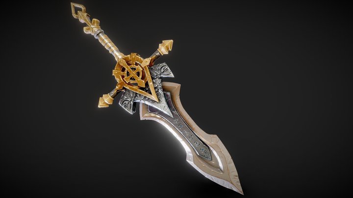 Legendary Excalibur (Stylized Sword) 3D Model