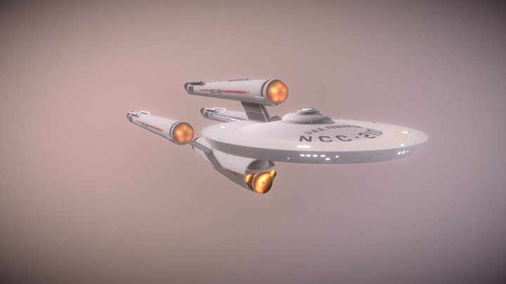 Federation Class Dreadnought (NCC-2101 Variant) 3D Model