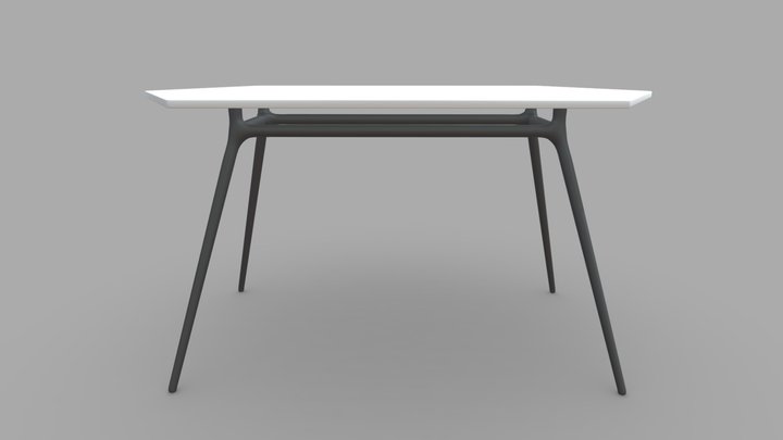 Hexagonal Table 3D Model