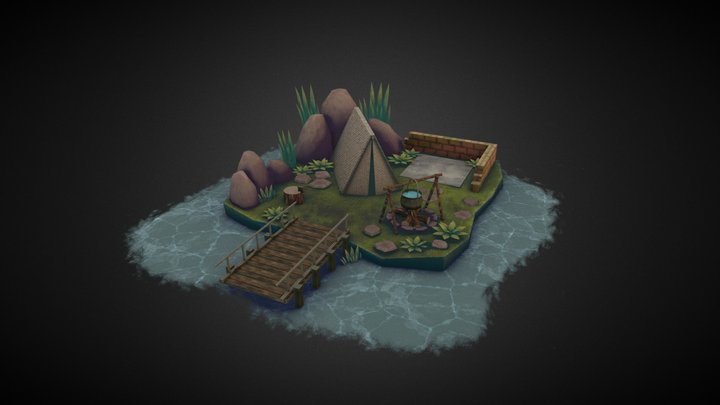 coozy shmoozy tent 3D Model